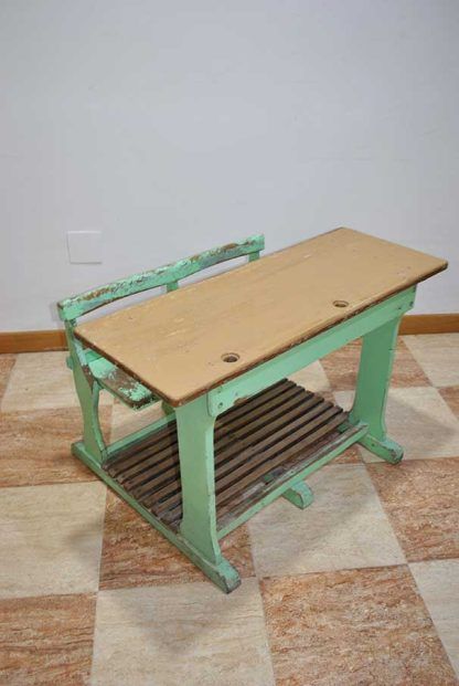 Pupitre escolar antiguo - Imagen 10
