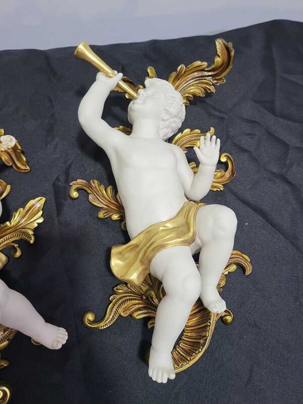 Angelitos biscuit con soportes - Imagen 2