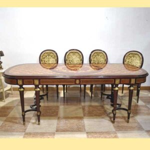 Mesa y sillas Napoleón