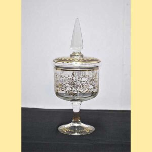 Bombonera cristal y oro