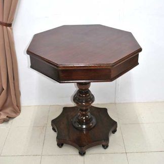Velador madera caoba