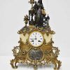 Reloj de mesa bronce y mármol - Imagen 2