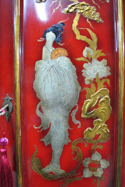 Mueble bureau rojo oriental - Imagen 8