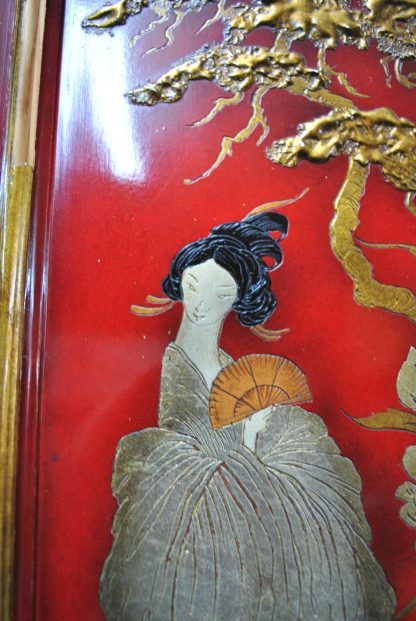 Mueble bureau rojo oriental - Imagen 9