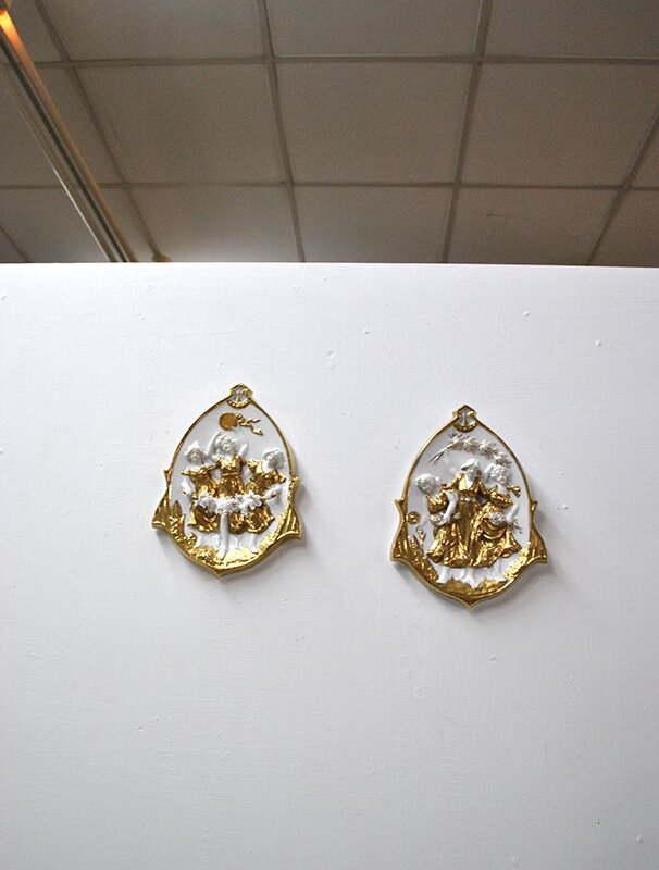 Cuadros ovalados biscuit