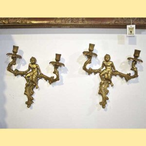 Pareja apliques angelitos