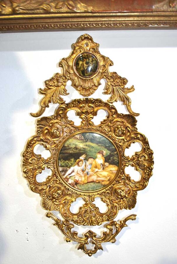 Cornucopias bronce y porcelana - Imagen 3
