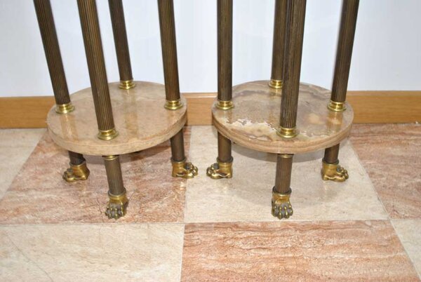 Pedestales mármol y bronce - Imagen 7