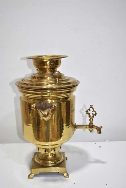 Samovar bronce y latón - Imagen 6