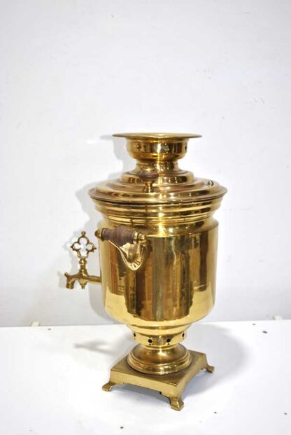Samovar bronce y latón - Imagen 7