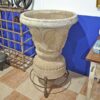 Macetero copa de piedra