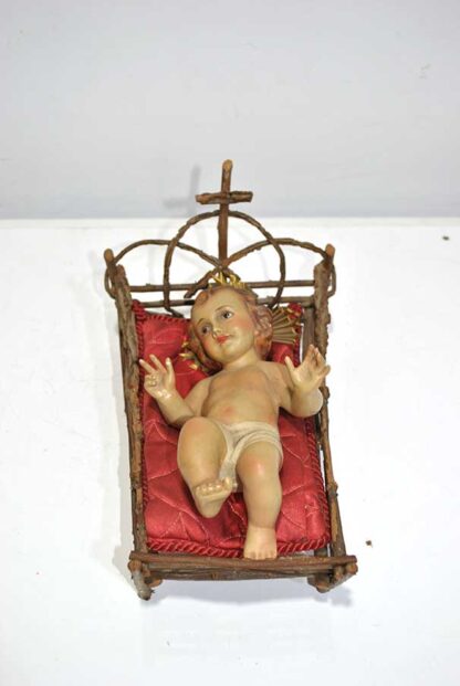 Niño Jesús cuna madera - Imagen 2