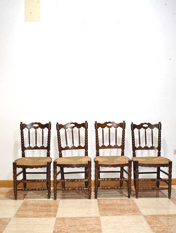 Sillas antiguas asientos enea