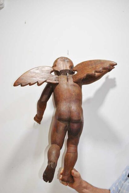 Talla de madera figura ángel - Imagen 10