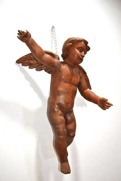 Talla de madera figura ángel - Imagen 4