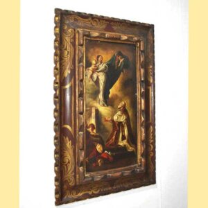 Cuadro Virgen y Niño se aparecen a San Felipe Neri