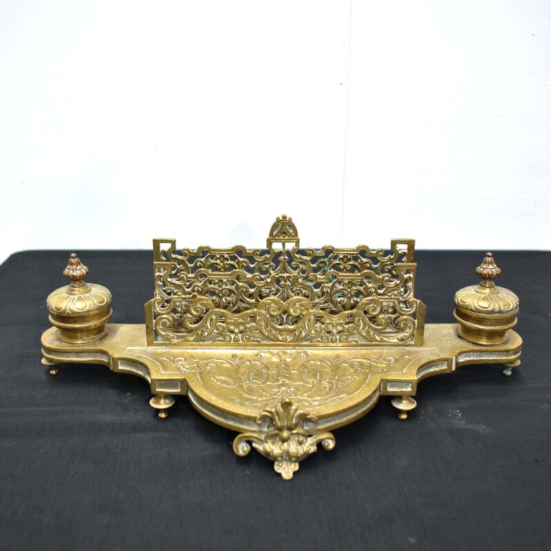 Escribania bronce dorado