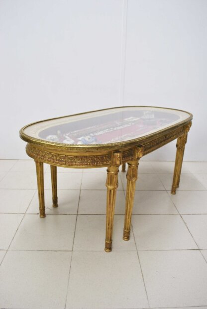 Mesa Luis XVI pan de oro - Imagen 9