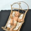 Figura Niño en cuna de madera - Imagen 6