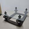 Mesa de centro nogal y cristal - Imagen 2