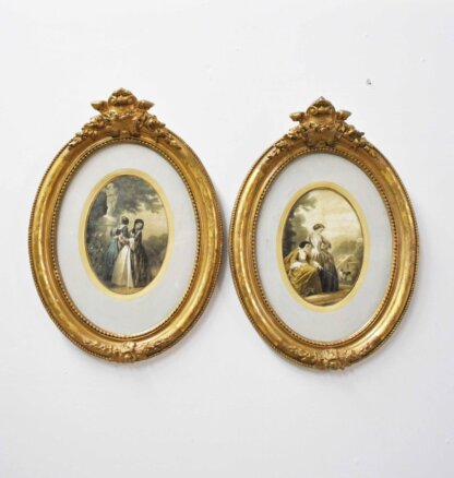 Pareja de marcos pan de oro