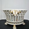 Centro porcelana blanca y oro - Imagen 4