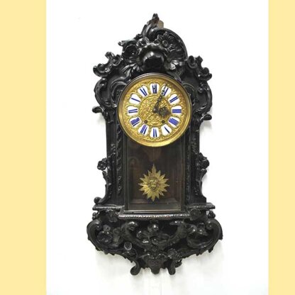 Reloj de madera estilo Luis XIV