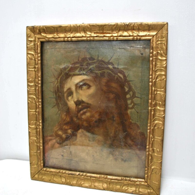 Óleo Cristo corona de espinas