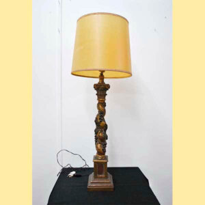 Lámpara mesa pie columna