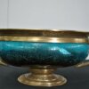 Jarrón turquesa y bronce - Imagen 4