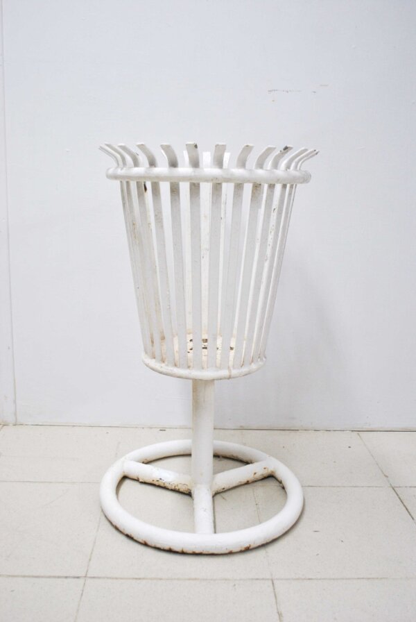 Macetero de hierro blanco - Imagen 3