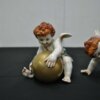 Pareja angelitos porcelana - Imagen 2