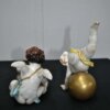 Pareja angelitos porcelana - Imagen 3