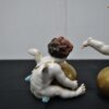 Pareja angelitos porcelana - Imagen 6