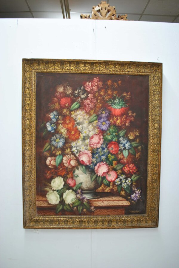 Cuadro óleo flores - Imagen 2