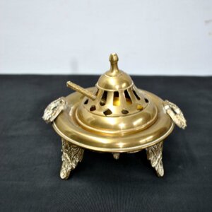 Brasero incensario bronce