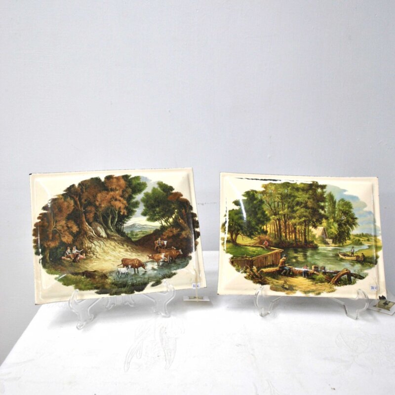 Placas de chapa esmaltadas