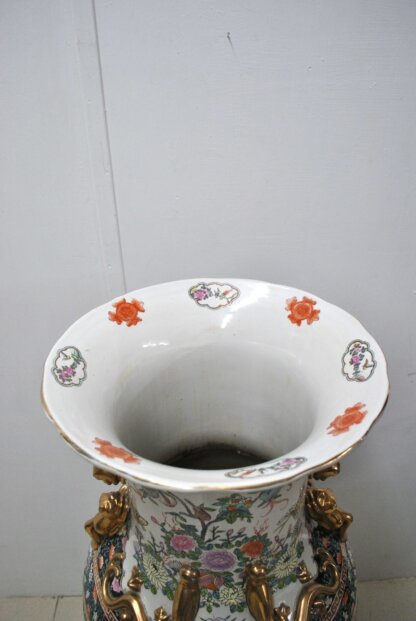 Jarrón chino con soporte - Imagen 6