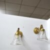 Apliques pared bronce y cristal - Imagen 2