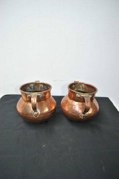 Pareja calderos cobre - Imagen 4