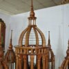 Gran jaula de madera tallada - Imagen 11