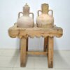 Pareja tinajas con soporte