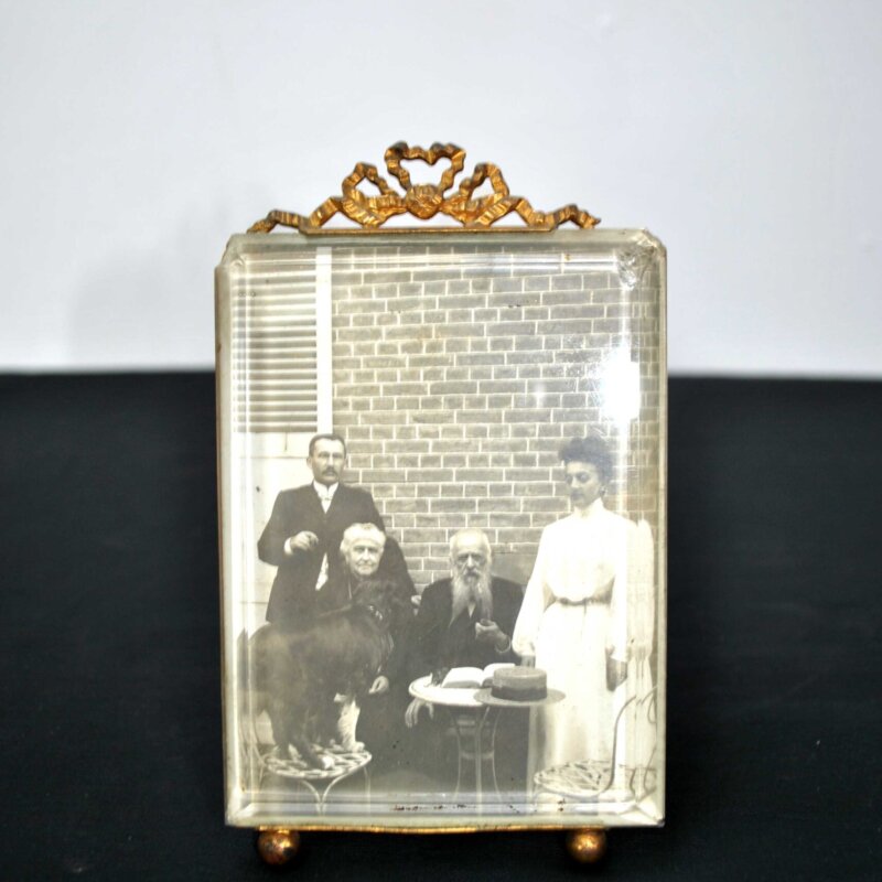 Portarretrato antiguo bronce