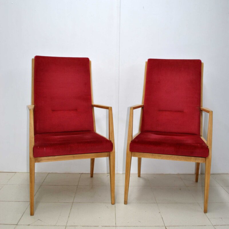 Sillones madera mid century