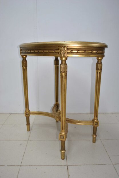 Mesa Luis XVI pan de oro - Imagen 6
