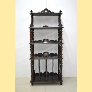 Estantería victoriana tallada