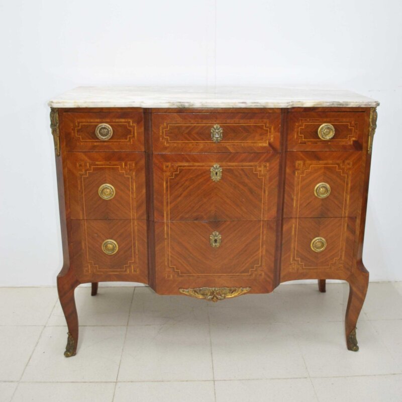 Cómoda Luis XV bronces