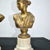 Pareja de bustos en bronce - Imagen 2