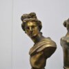 Pareja de bustos en bronce - Imagen 3