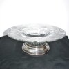Frutero cristal base plata